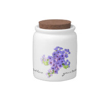 Heliotrope Botanical Candy Jars