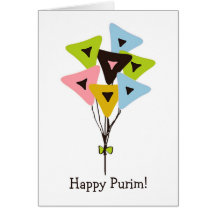 Helium Hamantaschen Purim Card