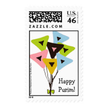 "Helium Hamantaschen" Purim Postage
