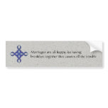 Helix Cross Bumper Sticker