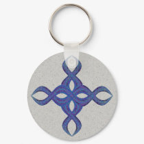 Helix Cross Keychain