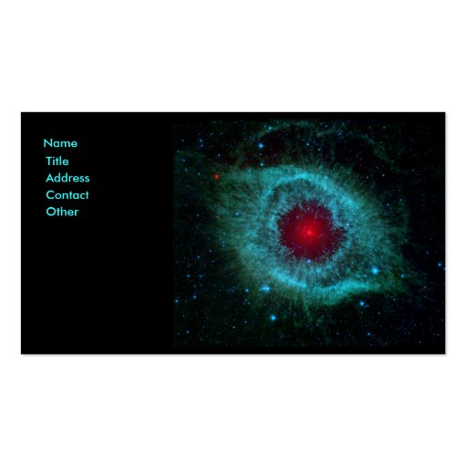 Helix Nebula Business Card Template (front side)