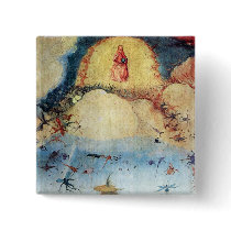 Hell, detail [2] by Bosch Pinback Button