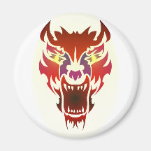 Hell dog brightly hound fridge magnet