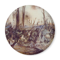 Hell Fighters from Harlem by H. Charles McBarron Fridge Magnet