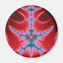 Hell Flame Fractal Magnet