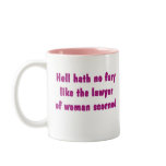Hell Hath No Fury Lawyer Mug