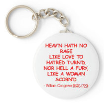Hell Hath No Fury Like A Woman Scorned Keychain