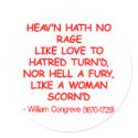 Hell Hath No Fury Like A Woman Scorned stickers by WhiteTiger_LLC Hell Hath No Fury Like A Woman Scorned stickers