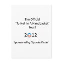Hell in a handbasket tour postcards
