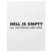 Hell is Empty flyers by stitchedINK Hell is Empty flyers