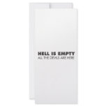 Hell is Empty Personalized Rack Card