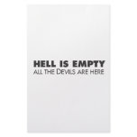 Hell is Empty Customized Stationery