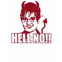 Hell No!! Anti Sarah Palin Tee t-shirts