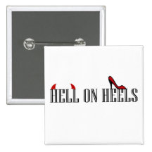 Hell On Heels Button