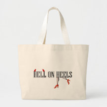 Hell On Heels (Legs/Horns) Canvas Bag