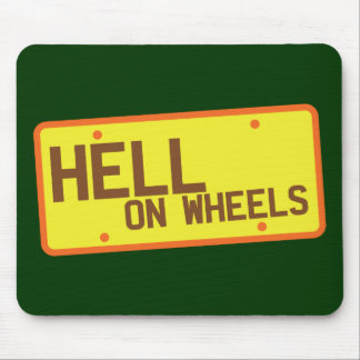 Hell on Wheels licence plate products Mouse Pad