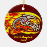 Hell On Wheels Round Ornament