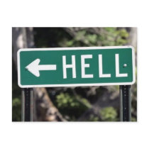 hell postcard by sharynz hell postcard