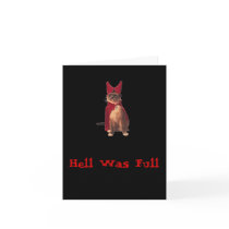 Hell Was Full So I came Back - notecard by alyciakeating Hell Was Full So I came Back - notecard