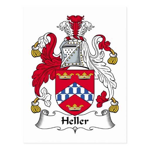 heller-family-crest-postcard-zazzle