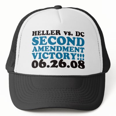 Heller v DC - 2nd Amendment Victory - Blue Trucker Hat by visualnewbie