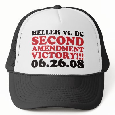 Heller v DC - 2nd Amendment Victory - Red Mesh Hats by visualnewbie