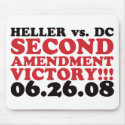 Heller v DC - 2nd Amendment Victory - Red mousepads by visualnewbie Heller v DC - 2nd Amendment Victory - Red mousepads