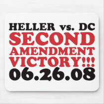 Heller v DC - 2nd Amendment Victory - Red mousepads