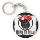 Hellhound Round Keychain