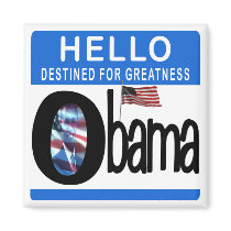 Hello 44th President Barack Obama magnets