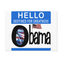 Hello 44th President Barack Obama postcards