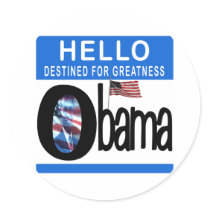Hello 44th President Barack Obama stickers by BarackObamaShop Hello 44th President Barack Obama stickers