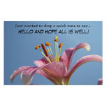 HELLO and HOPE all is well! Stationery Quick Note