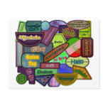 Hello! Around the World Postcard