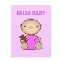 Hello Baby Girl Post Card
