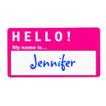 Hello Badge Name Badge Labels