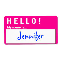 Hello Badge Name Badge Labels