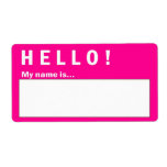 Hello Badge Name Badge Labels