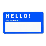 Hello Badge Name Badge Labels