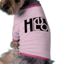 Hello black Doggie T-shirt pet clothing by floatinglemonstype Hello black Doggie T-shirt pet clothing