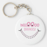 Hello Braces Pink Key Chains