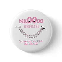 Hello Braces Pink Orthodontist Patient Gift Custom