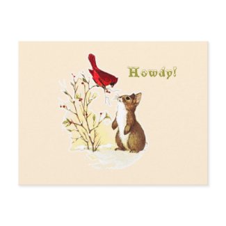Hello Bunny Postcard postcard