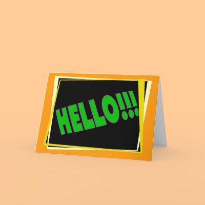 hello card by pattycake