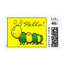 Hello Cute Caterpillar Postage postage