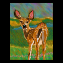 Hello Dear Deer print posters