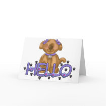 Hello Doggie Card by forbes1954 Hello Doggie Card