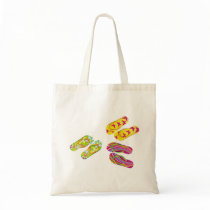 Hello Flip Flops Canvas Bags
