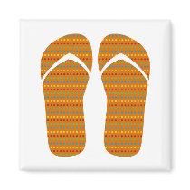 Hello Flip Flops magnets